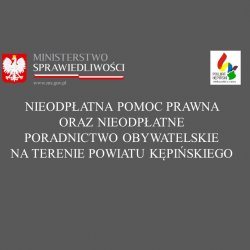 Nieodpłatna pomoc prawna oraz nieodpłatne poradnictwo obywatelskie na terenie powiatu kępińskiego