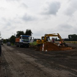 Prace w obrębie drogi powiatowej Laski - Trzcinica