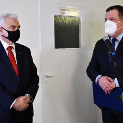 Sekretarz Stanu w Ministerstwie Zdrowia minister Waldemar Kraska oraz Starosta Kępiński Robert Kieruzal
