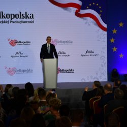 Premier Mateusz Morawiecki podczas wystąpienia