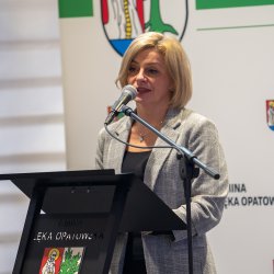 Wicestarosta Renata Ciemny podczas uroczystości