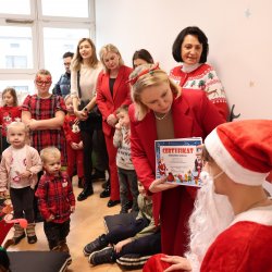 Podczas wizyty Mikołaja
