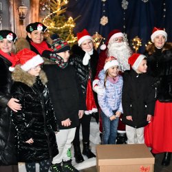 W trakcie spotkania z Mikołajem