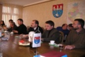 Spotkanie władz powiatu kępińskiego z przedstaw