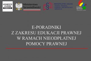 E-poradniki z zakresu edukacji prawnej